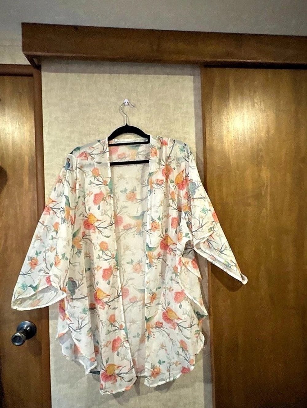 Floral Tunic in White & Multicolor Like New